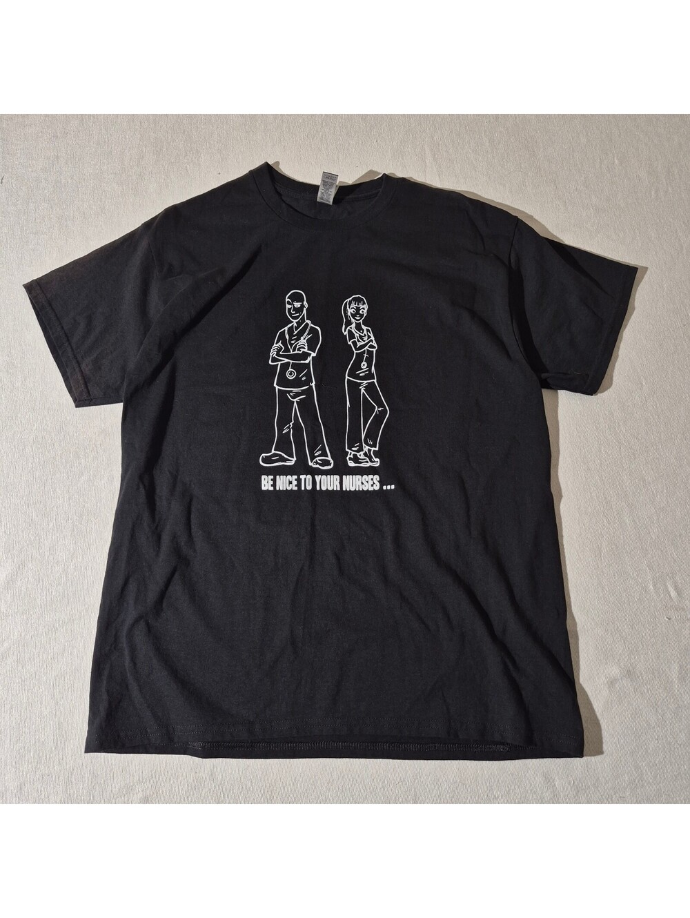 Funny Doctors & Nurses Tee L Large Hospital graphic T-shirt